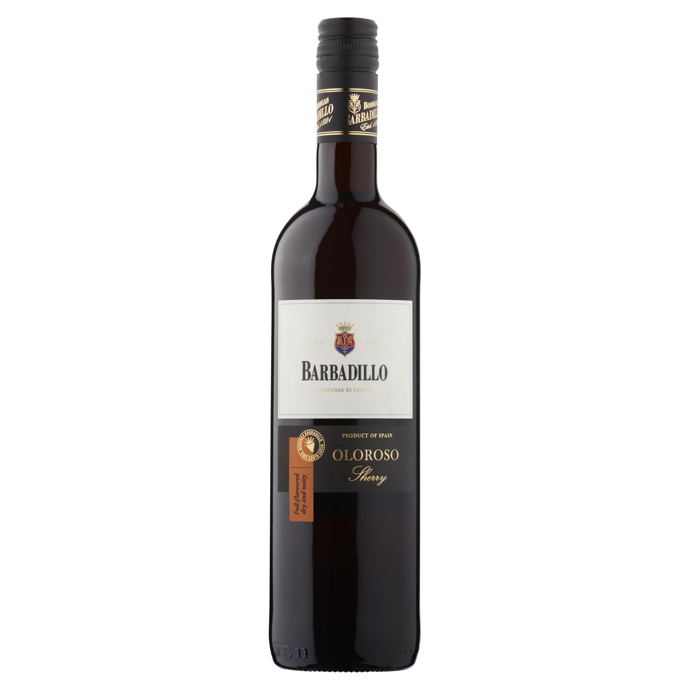 Barbadillo Oloroso Dry Sherry Wine, 75 cl