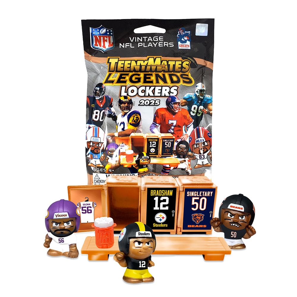 Teenymates Party Animal Legends 2024 Lockers NFL Series 3 Football