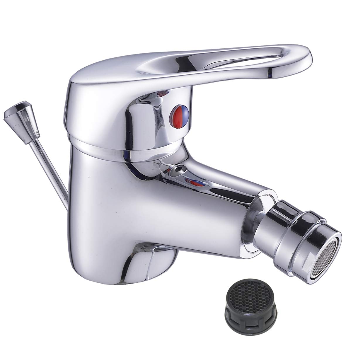 MISCELATORE BIDET CON SCARICO RUBINETTO