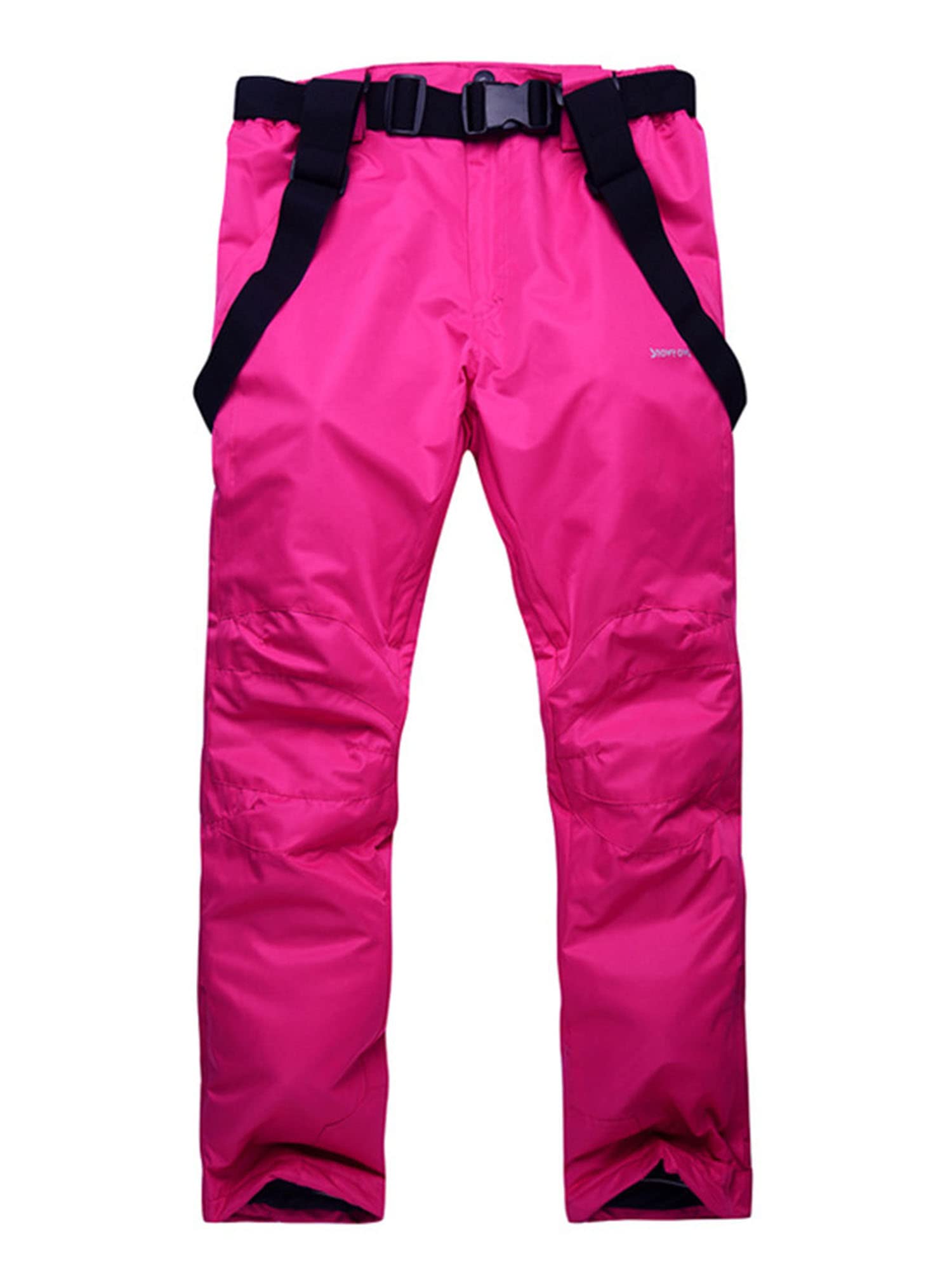 FeMereina Isolierte Ski-Lätzchen für Damen, wasserdicht, Schneehose, winddicht, Snowboard-Overall, Hose mit abnehmbaren Hosenträgern