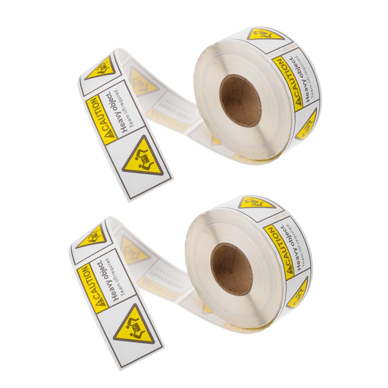 MUCKLILY Packing Labels Heavy Stickers 2 Rolls Caution Heavy Object Stickers Shipping Warning Labels