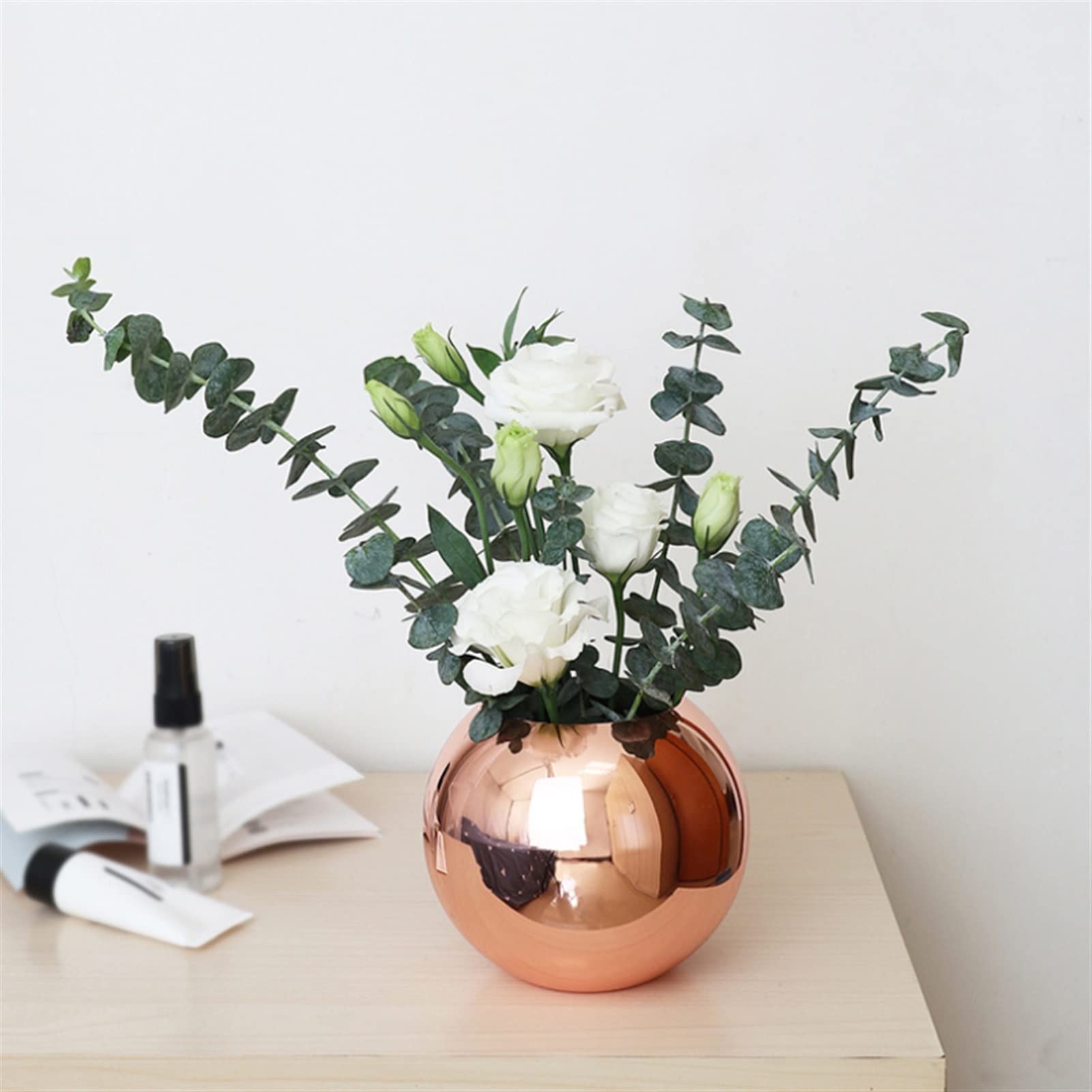 Amazon.co.jp: 花瓶 金属の花の花瓶の壊れないリビングルームの装飾