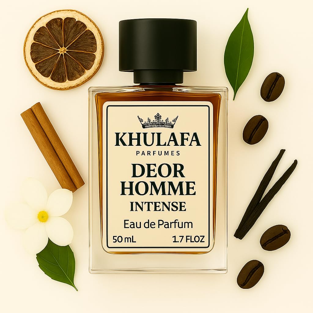 Deor Homme Intense Inspired Perfume for Men | Rich Iris, Amber & Vetiver Notes | Long-Lasting Luxury Fragrance | Ideal for Formal, Romantic Date | Gift for Him | 50ML