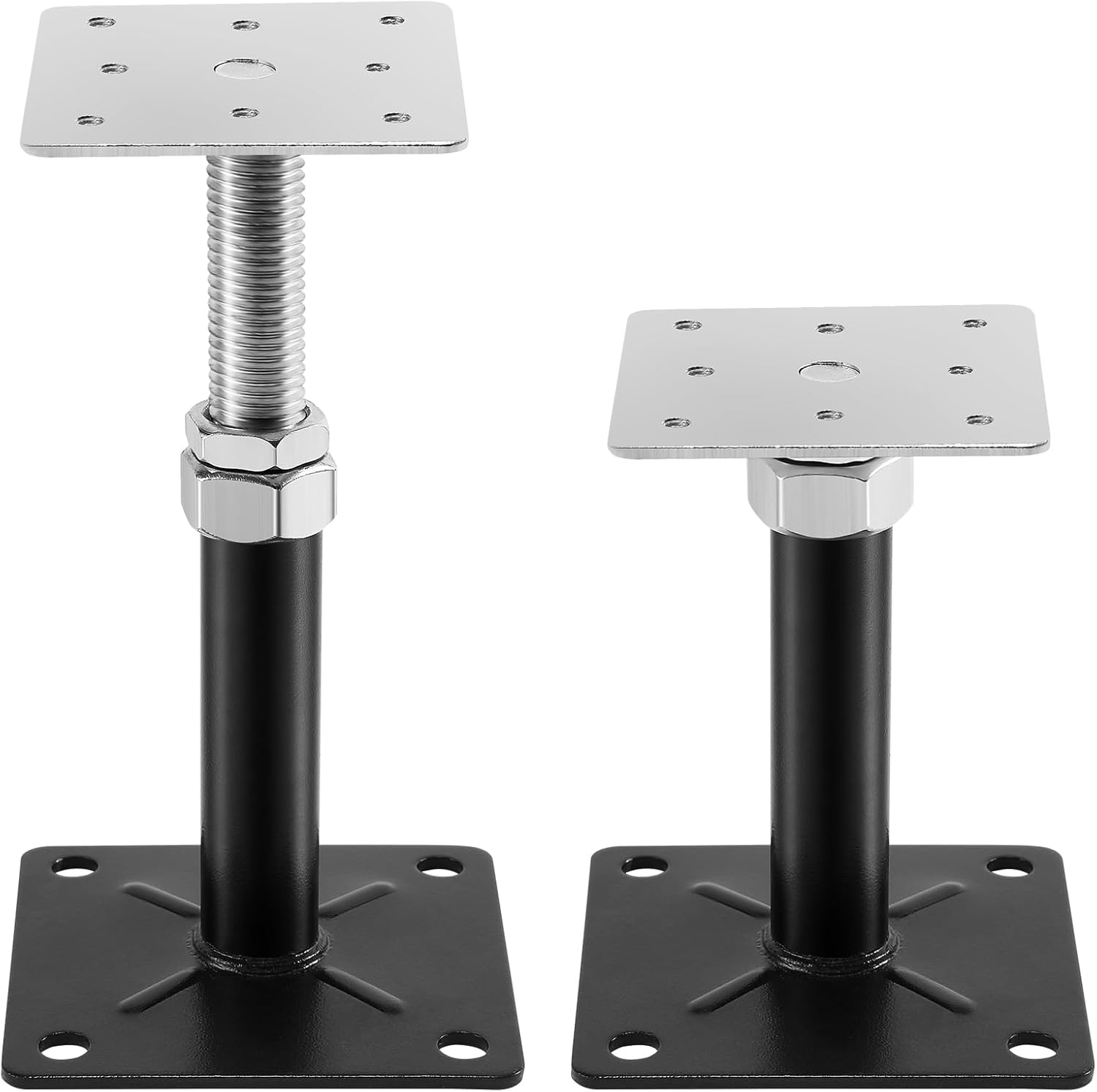 4-Pack Floor Jacks Floor Straightener Adjust Supports Lift Supports Level Supports Adjustable House Screw Jack for Floor Supports 5 to 8 inches Adjusting