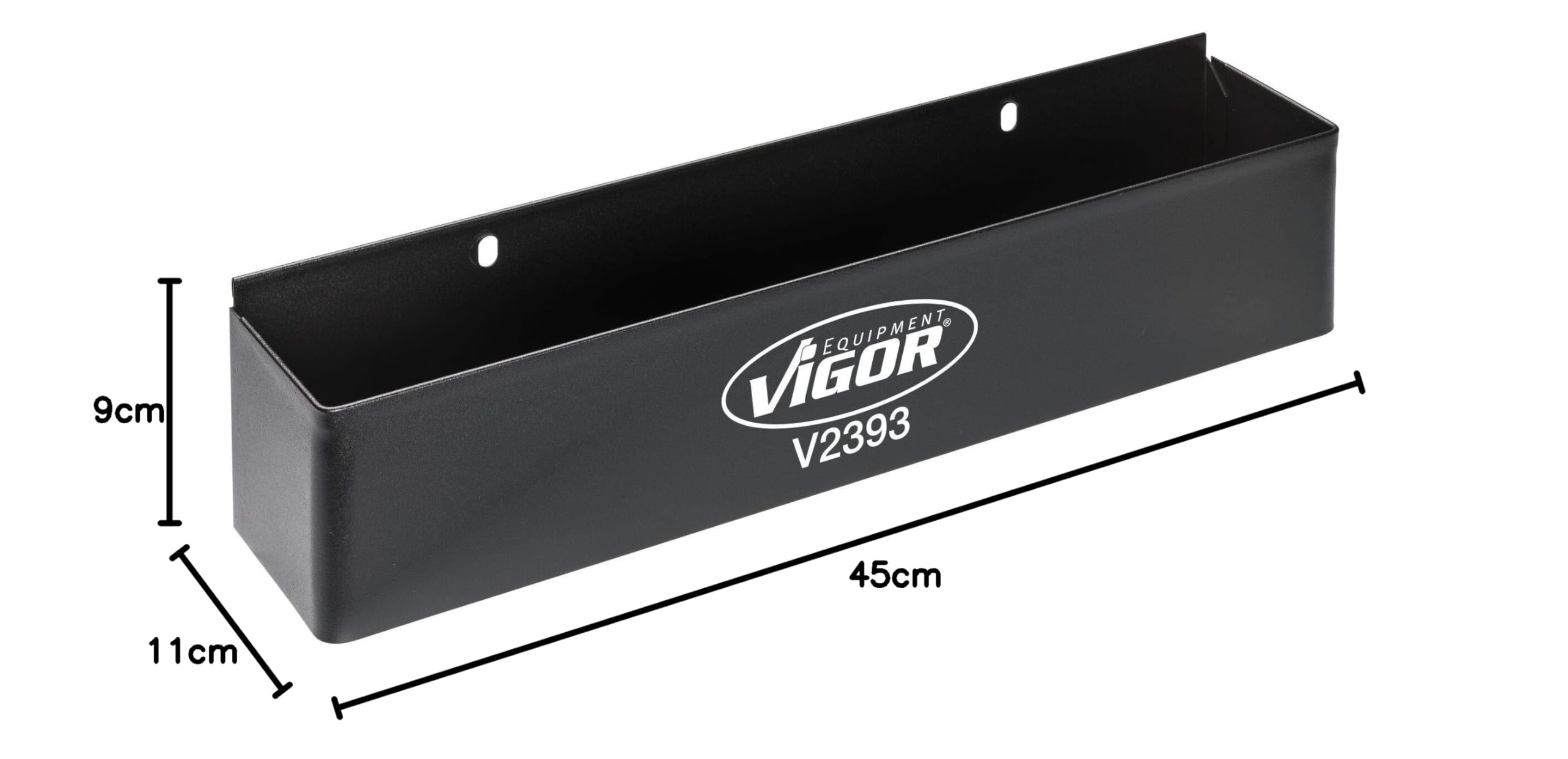 ViGOR V2393 Porte-boîtes, convient aux servantes d'atelier Series M, L, XL, XD (sauf V4481-X), pour 5 boîtes, 430 x 90 mm'.