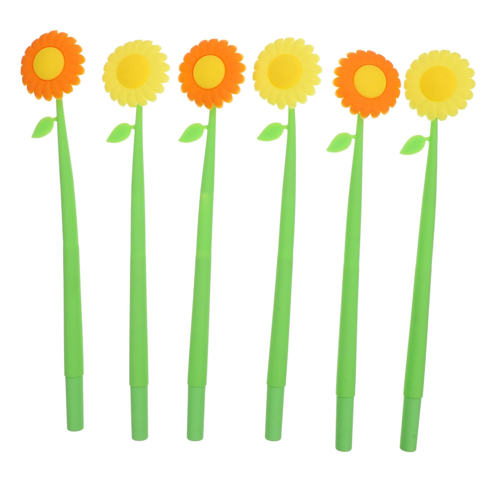 Didiseaon 18 Pezzi Penna In Silicone Girasole Simpatico Cartone Animato Penne A Inchiostro Gel Penne Botaniche Penna Per Firma Di Nozze Giocattoli Novità Penne A Sfera Di Partito