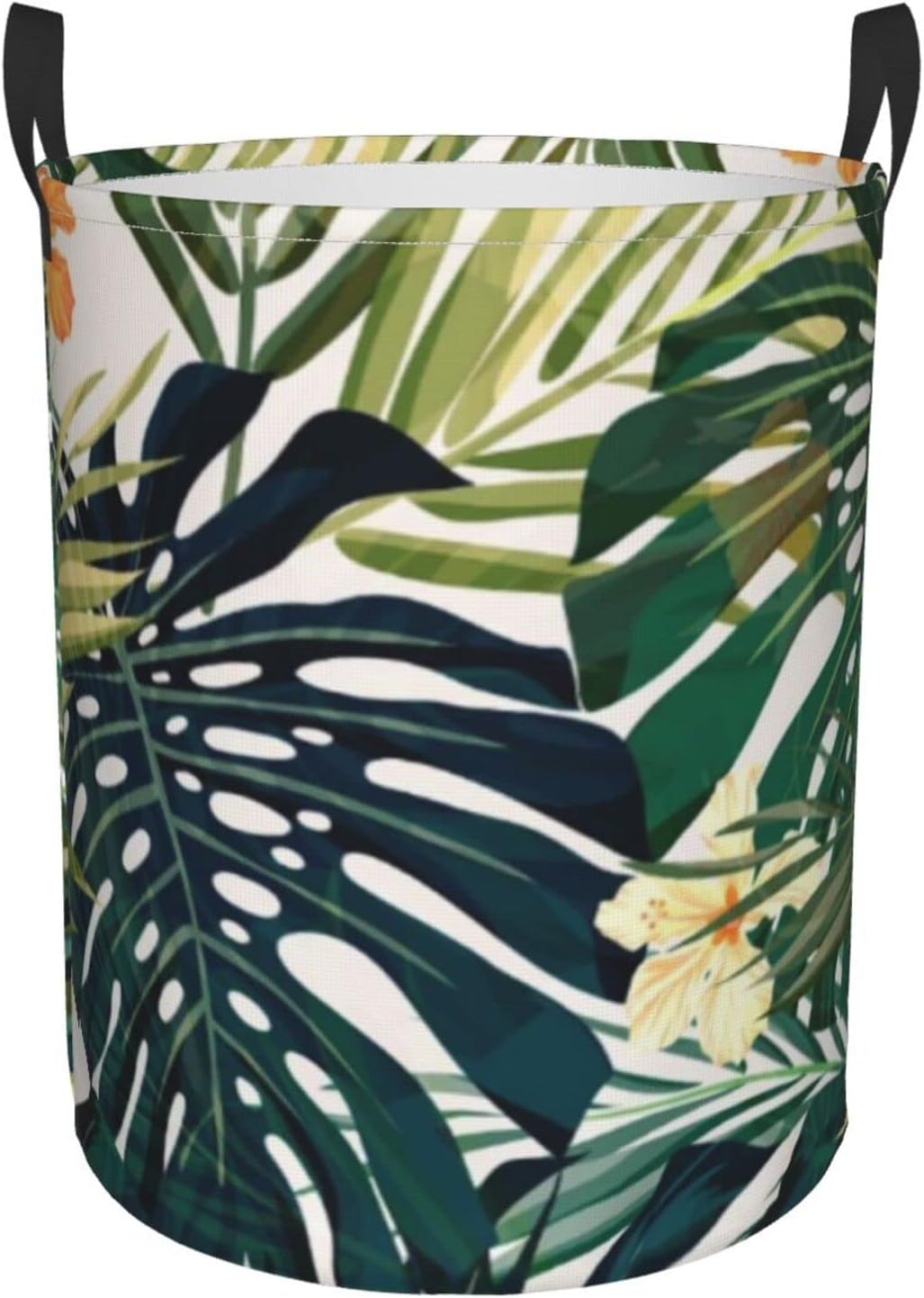 Tropical Summer Hawaiian Flower Palm Leaves Modern Style Collapsible