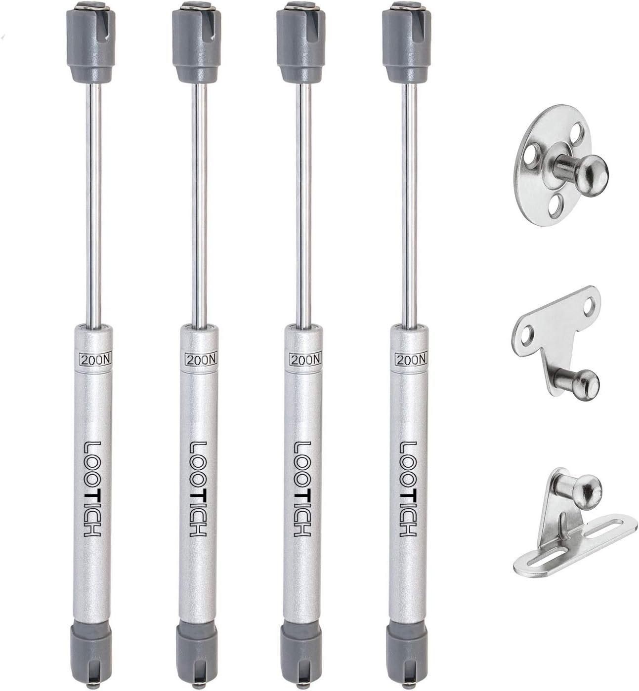 4 Pezzi Molle A Gas Per Ante Cucina | Portata 200N/20kg | Facili Da Installare | Per Mobili E Armadi - Foto 3