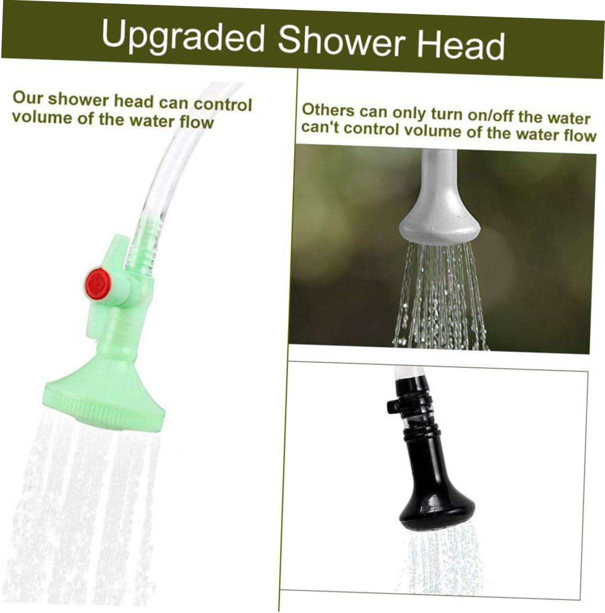 LIOOBO Portable Solar Shower Bag 20l Camping Water Container Easy to Use Shower Nozzle for Outdoor Activities