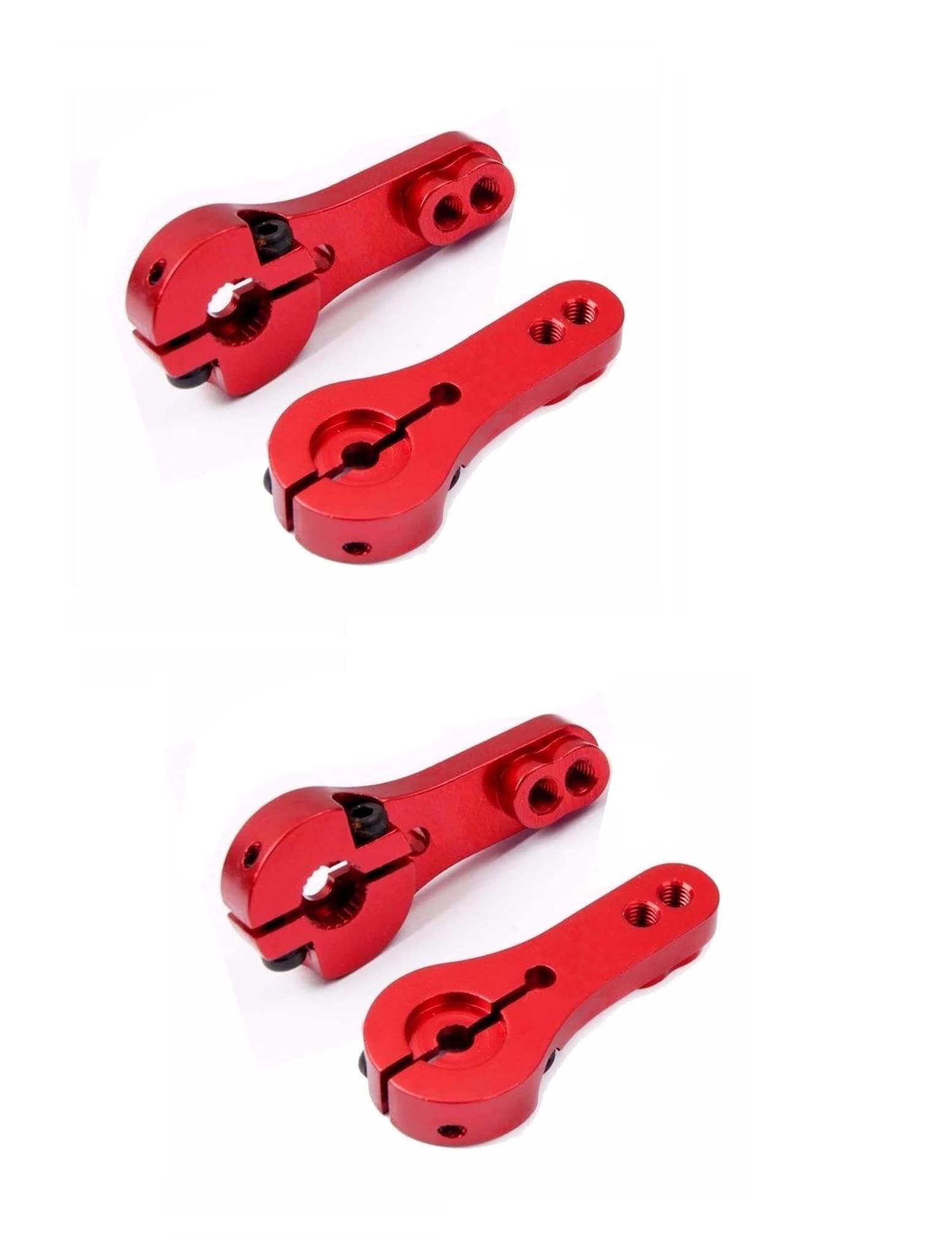 xcluma Metal 25T Standard Rc Servo Arm Horn for Mg995 Mg946R Mg996R Mg945 (Pack of 2)