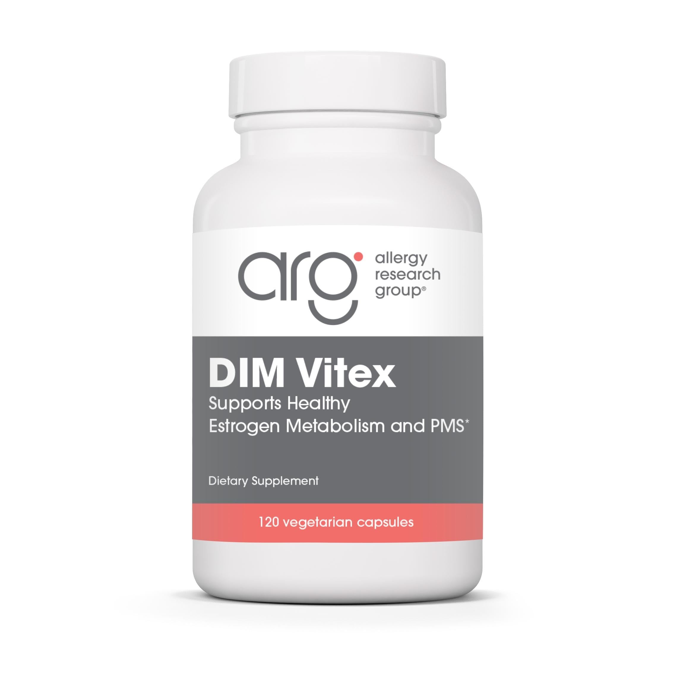 Allergy Research Group DIM Vitex - Supports Estrogen Metabolism - DIM with NAC and Vitamin B & Magnesium - 60 Servings - 120 Capsules