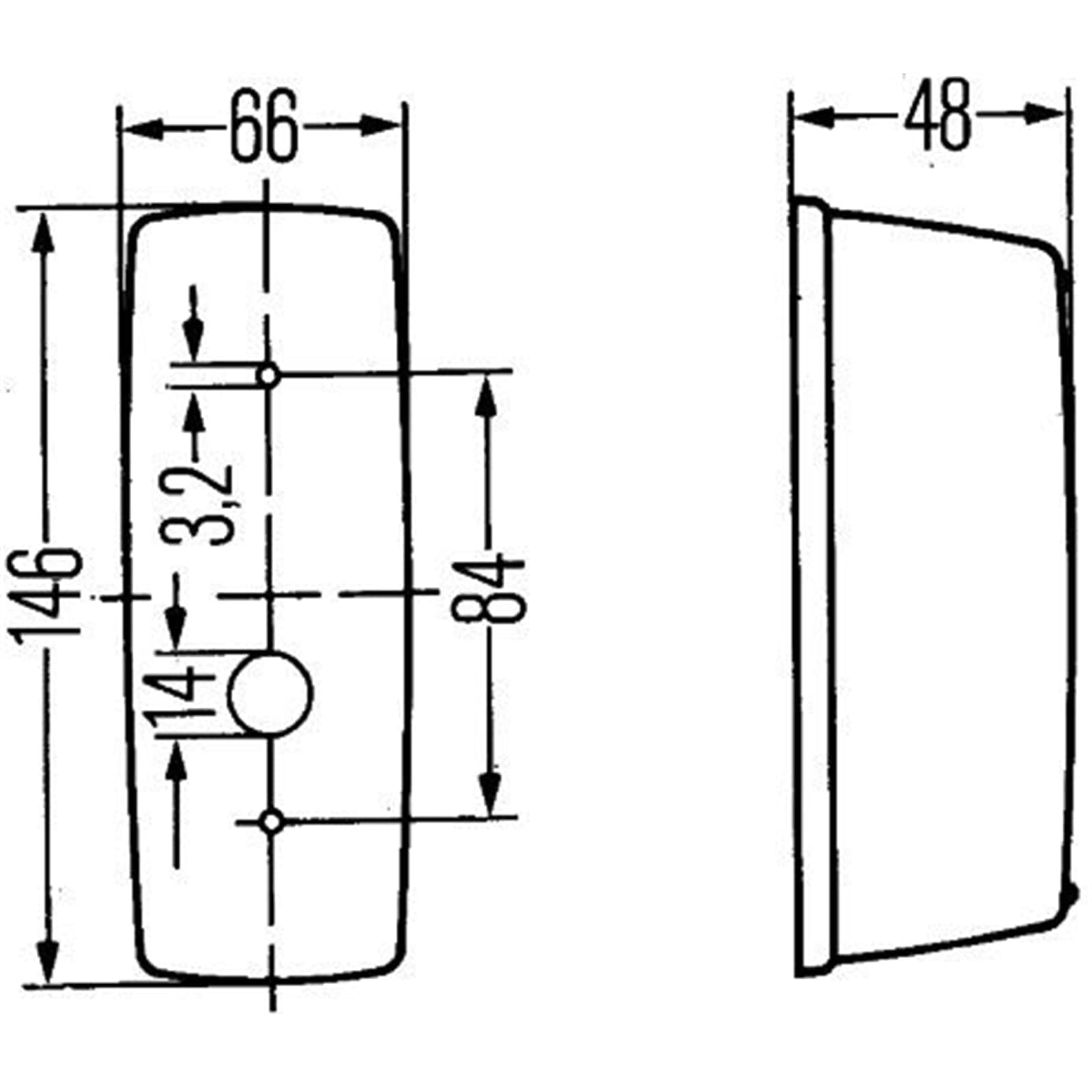 HELLA 2BA 001 277-021 Indicatore direzione, Alogeno, giallo, ECE, Dx/Attacco laterale/anteriore Dx