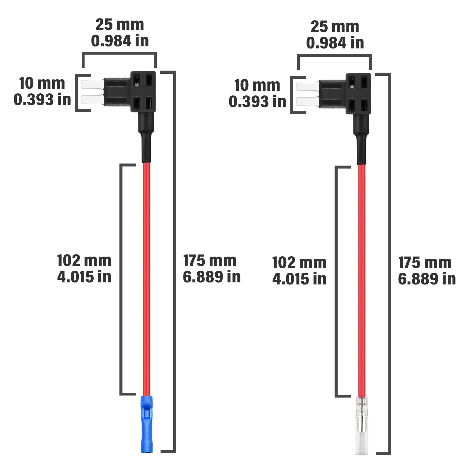 ALLECIN Micro2 Fuse Tap Piggy Back Fuse Holders 12V Adapter Add a Circuit with MICRO2 Blade Fuses 5A 10A 15A 20A for Cars (Pack of 8 Pieces) - Image 3