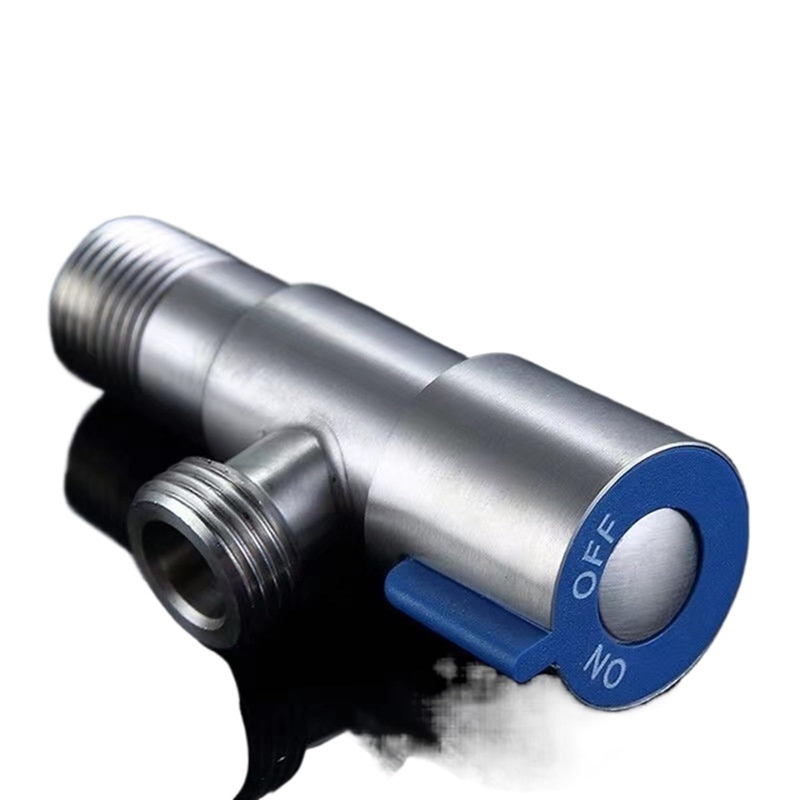 2-Pack Stainless Steel Angle Valve | 2-Way Water Divertor, G1/2 Thread, For Sink, Toilet & Water Heater (Space Saving)