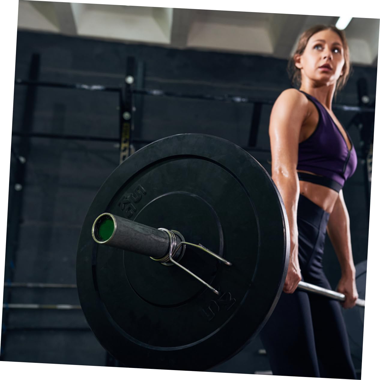 KOMBIUDA Snap Spring Buckle Barbell Holder Quick-Release Collars for Efficient Workouts