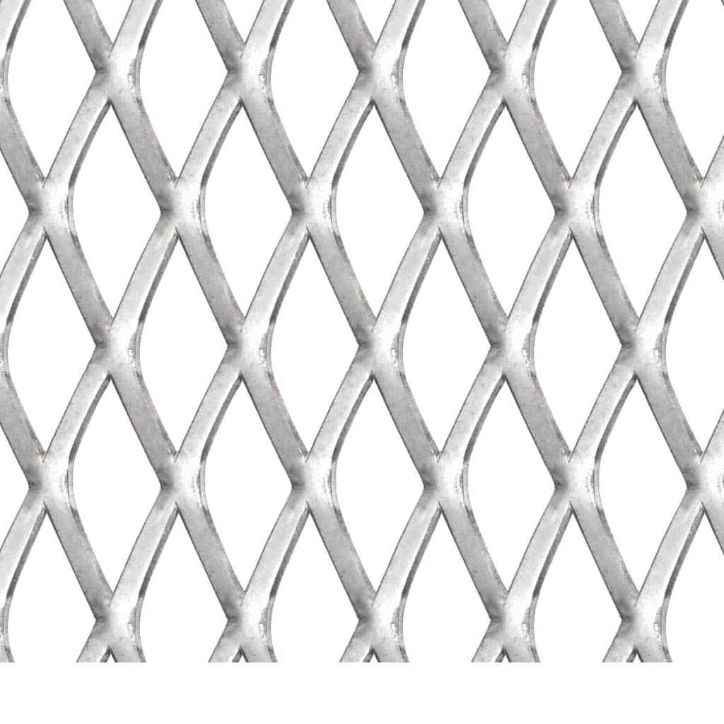 Mata siatkowa z metalu rozciąganego ze stali nierdzewnej, 100 x 85 cm, 30 x 17 mm, wielkość oczek 2,5 mm, grubość drutu 2,5 mm, pole ogrodzenia, ochrona przed wzrokiem, ogrodzenie ogrodowe