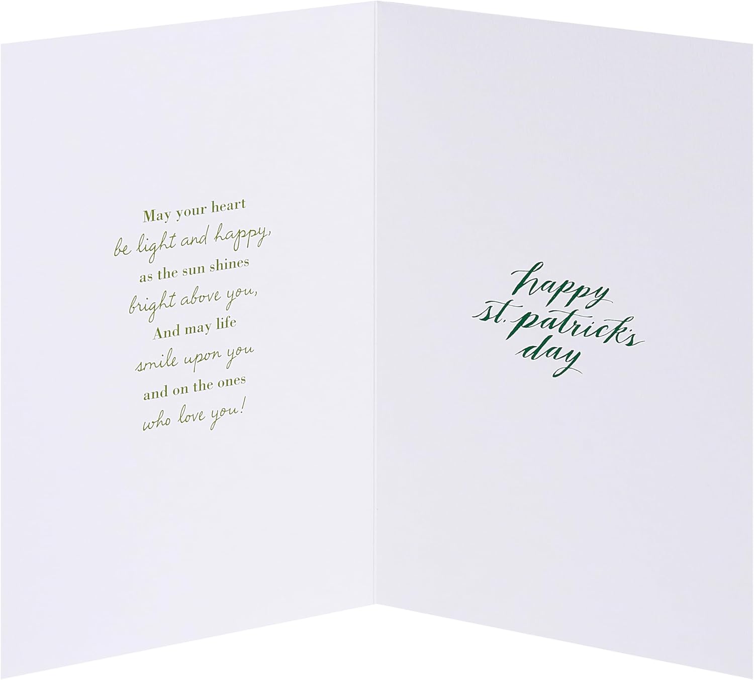 UK Greetings St. Patrick's Day Card - On St. Patrick's Day and always may your joys be deep lasting...