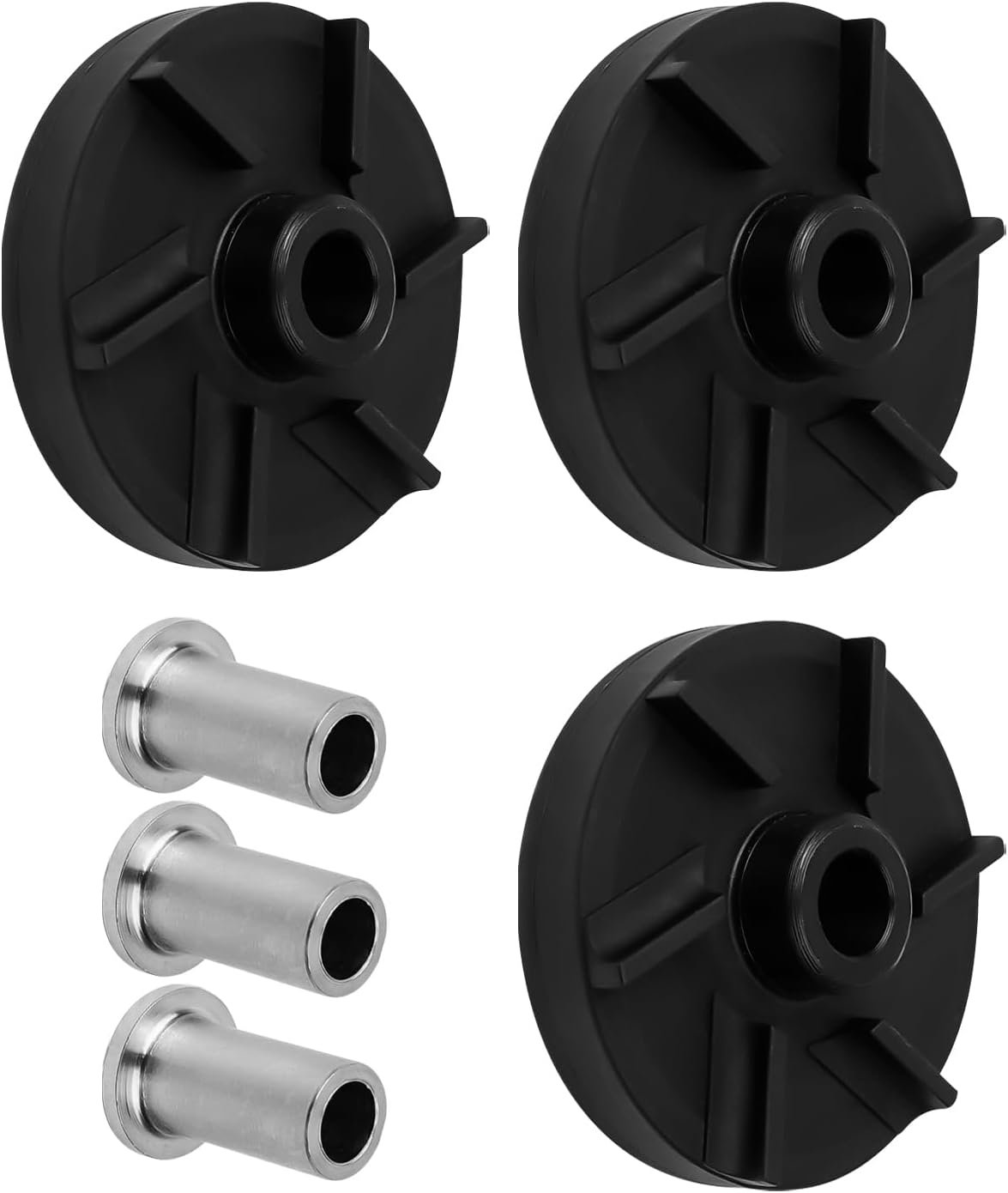 3587 Magnetic Impeller and Bearing Housing Fit for CRATHCO D25 D255 D35 D355 D15 D155 Replace 3220 Mcx, Standard Magnetic Impeller and Bearing Sleeve 3 Pack