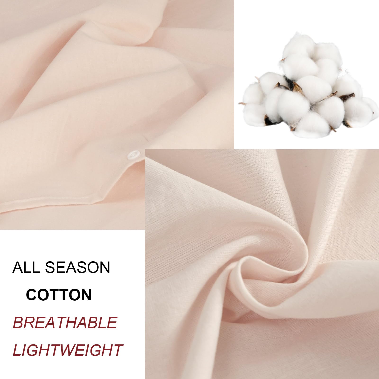 BREENHILL Cotton Sleeping Bag Liner?Single Camping Sheets & Travel Sheet Hostels & Traveling Sleep Sack for Backpacking, Hotels Lightweight Sleeping Bag Liners with Zipper Comfortable Pink