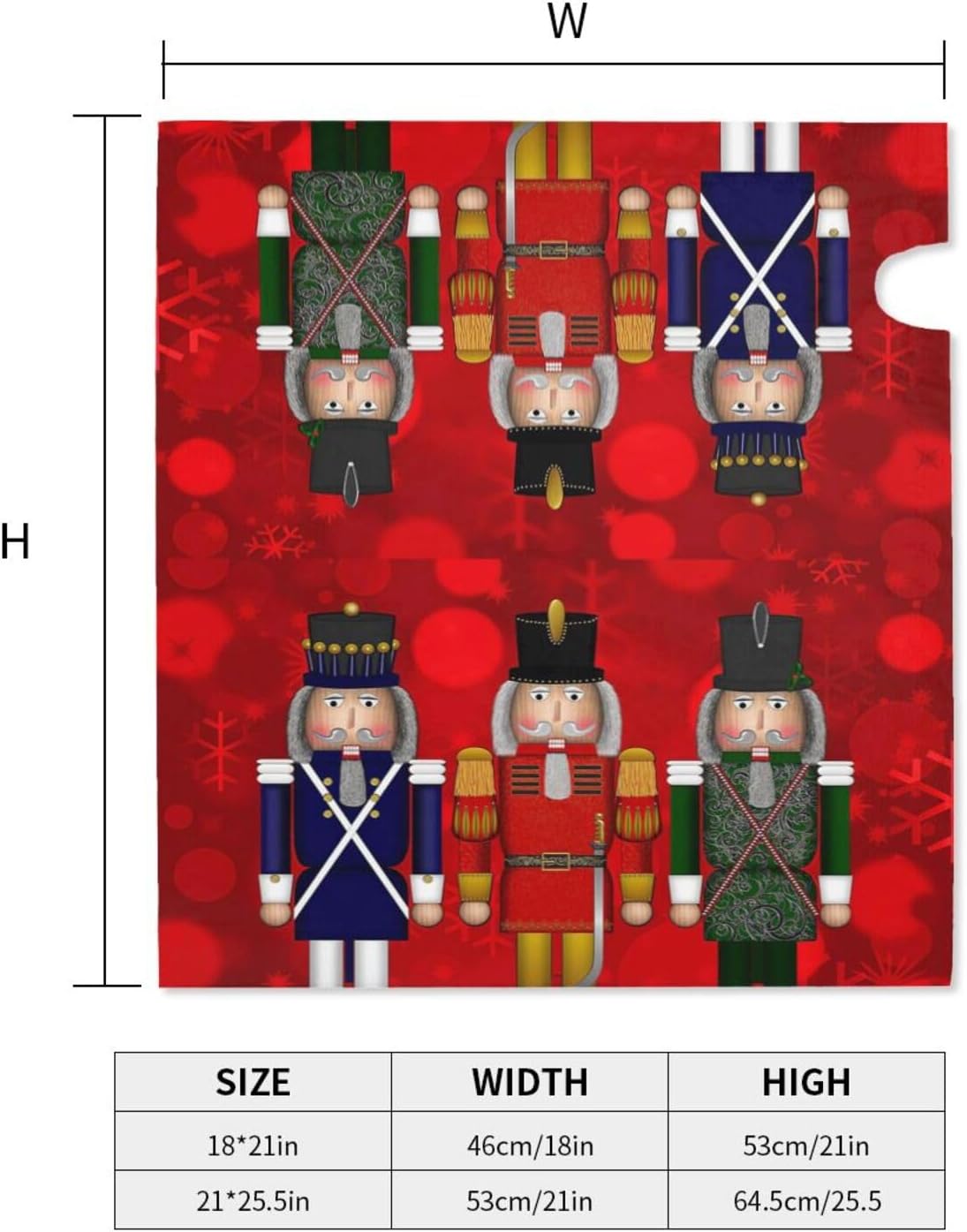 Christmas Serious Nutcracker Red Delight Mailbox Covers Magnetic Mailbox Wraps Post Letter Box Cover Standard Oversize 21"X18"/25.5" X 21" Mailwrap Garden Home Decor image 4