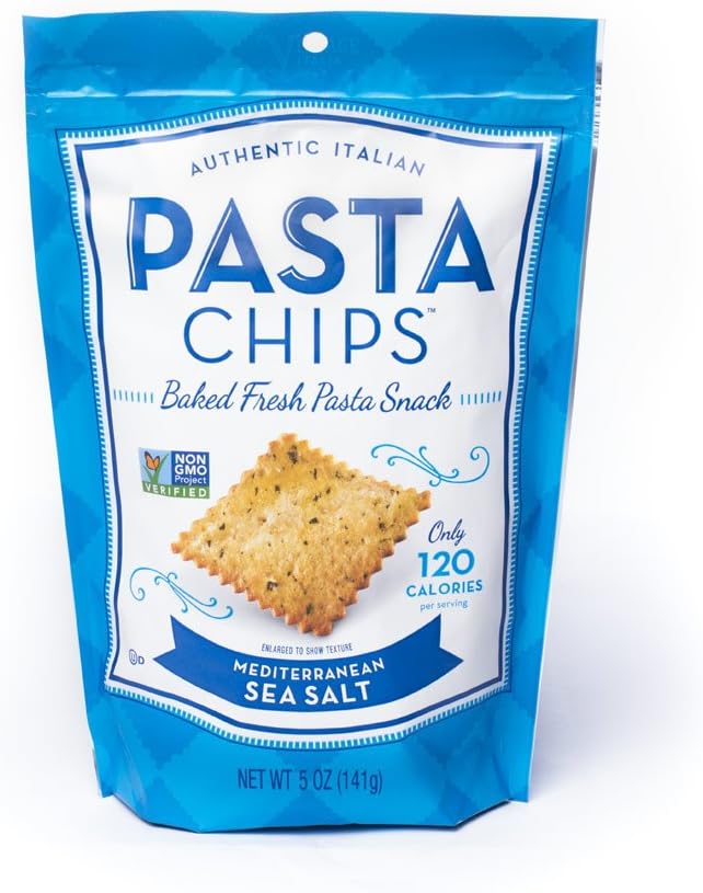 Pasta Chips, Mediterranean Sea Salt, 5 Ounce