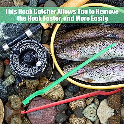 8 Pieces Fishing Unhooking Disgorger Plastic Fish Hook Remover Unhook Portable Hook Extractor Fishing Supplies