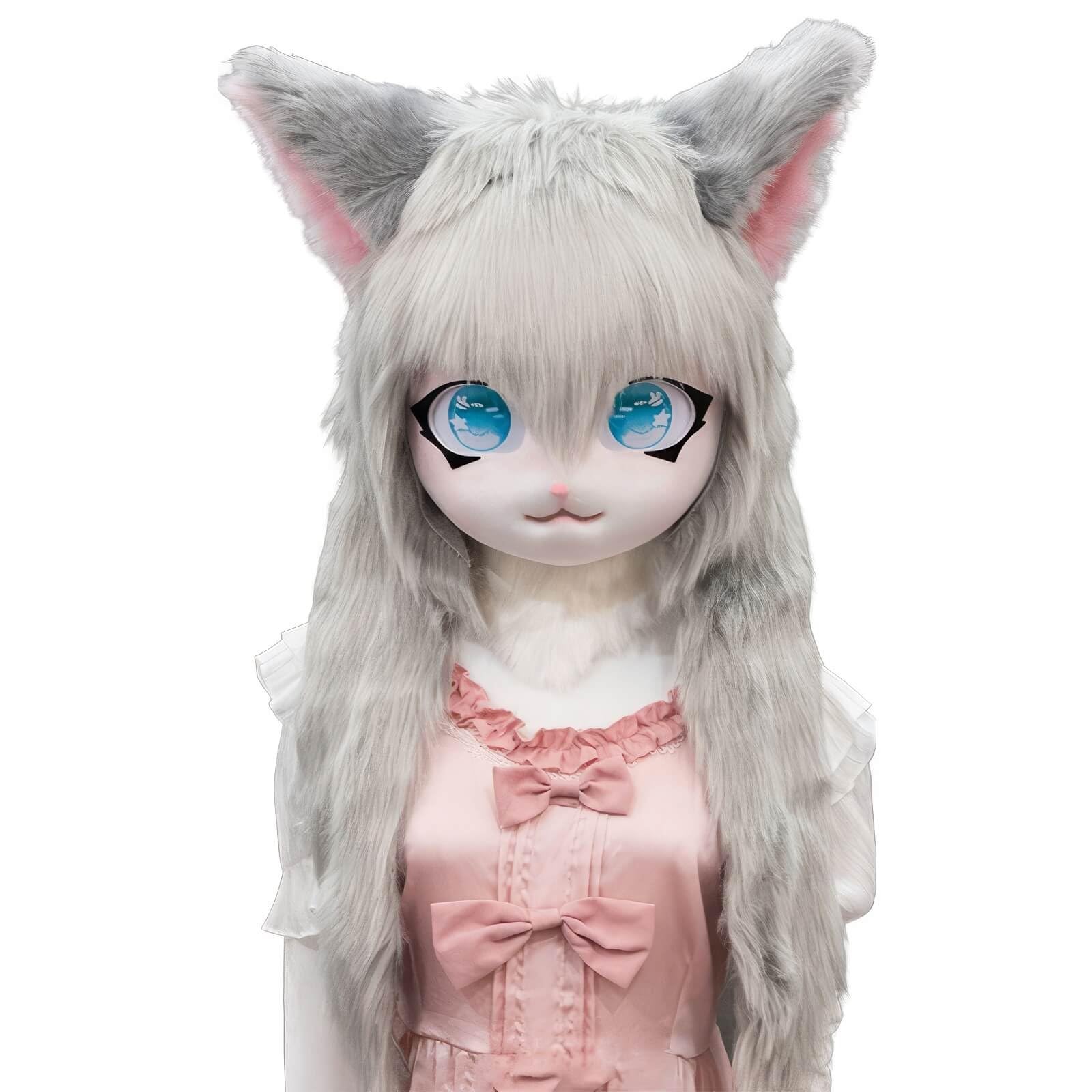 Amazon.com: Rolamumu Fursuit kig Animal mask, Anime Style Animal