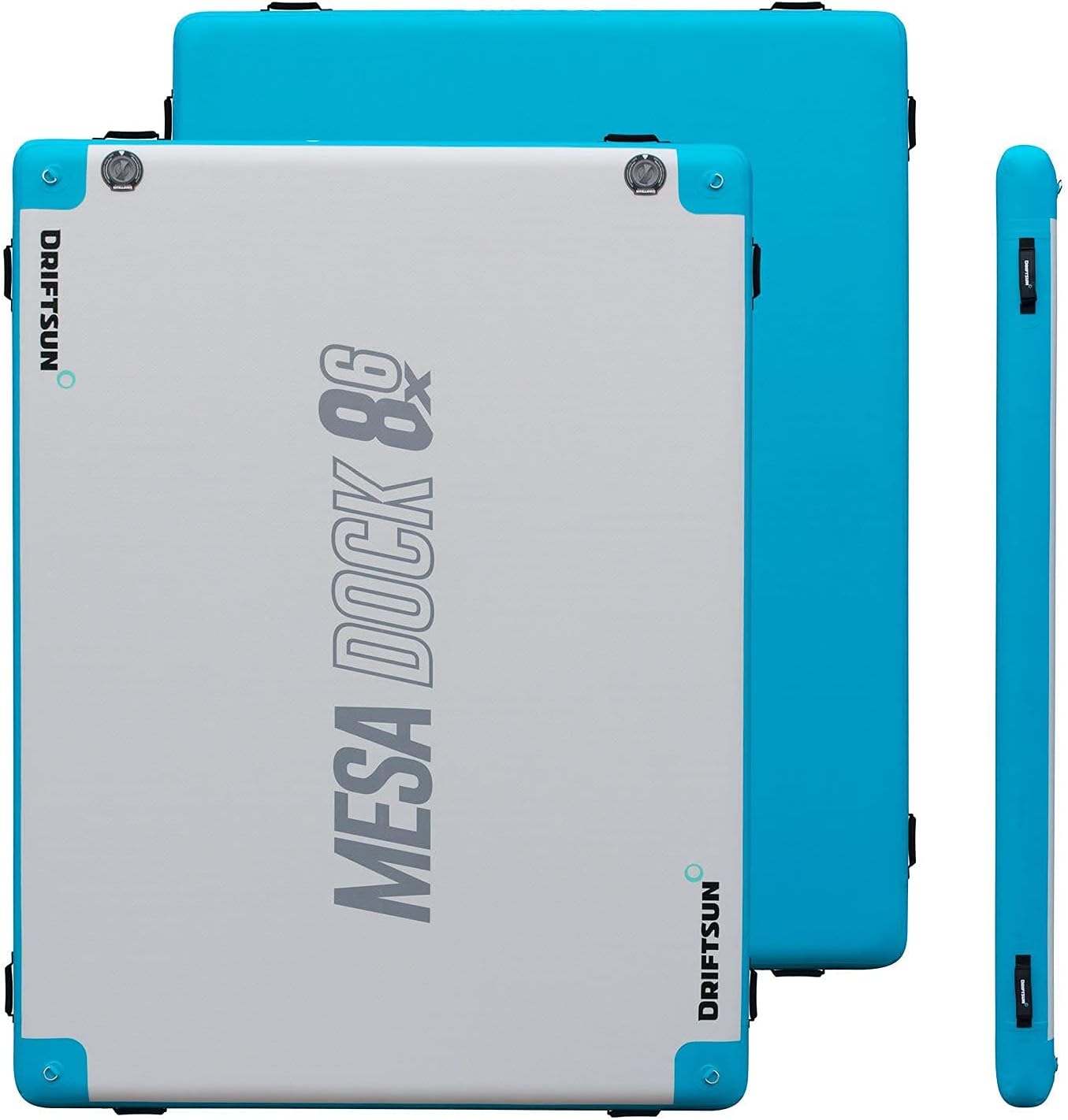 Driftsun Inflatable Floating Dock Platform - Mesa Dock Floats, Floating Docks for Lakes & Boats, Inflatable Island, Swim Platform Blocks, Quick Inflation, Floating Mats for The Water 8x6ft