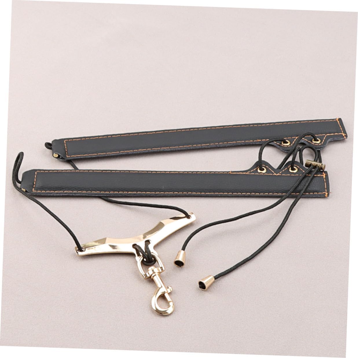 MAGICLULU Adjustable Alto Saxophone Shoulder Harness Strap with Gold Thread Padded Saxophone Lanyard for Wind Instrument Players for Performance and Practice