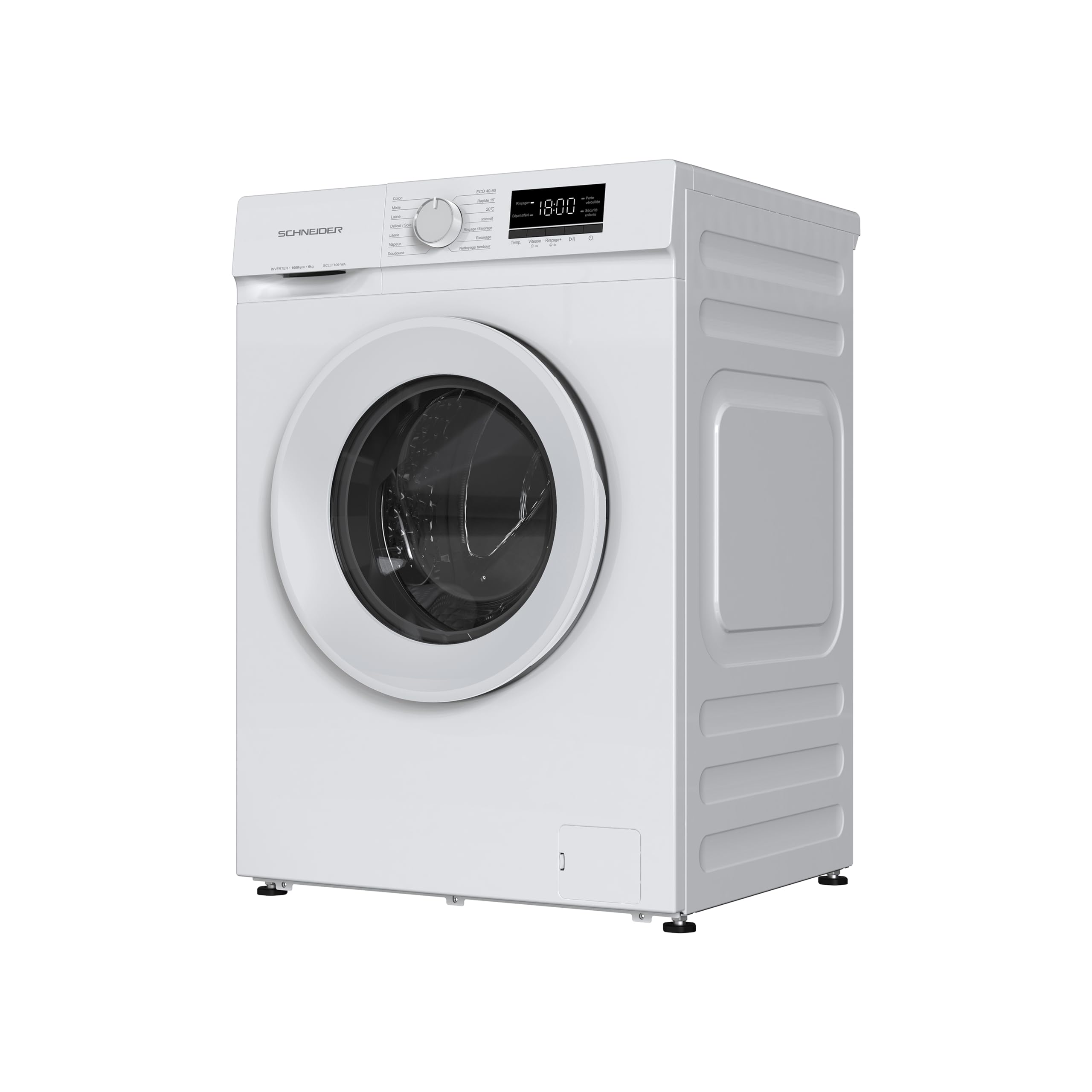 Schneider SCLLF106-WA - Lave linge frontal 6kg Blanc