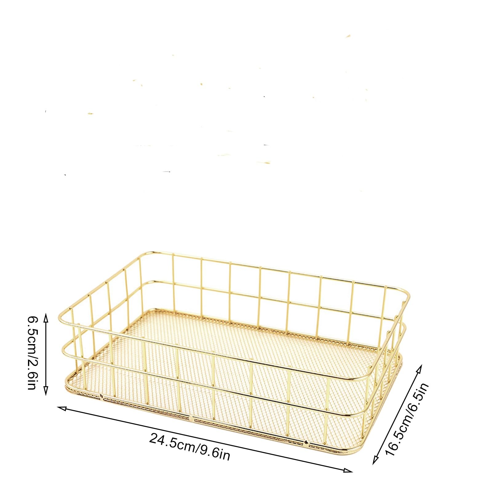 Großer Aufbewahrungskorb Aus Metall - 33,5x28x20cm Für Wäsche & Organisation