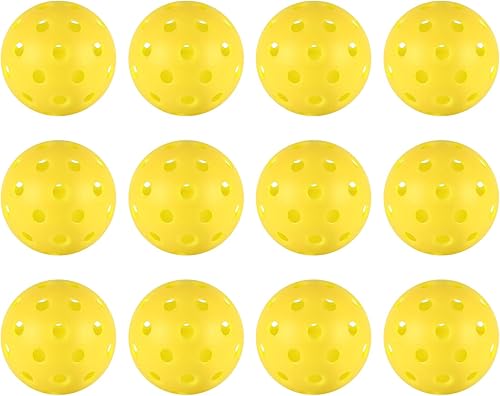 Miniatura 11 de 4/6/12/20/50/100 pcs Pickleball Balls,40 Hole Indoor Pickleball Balls,8mm Precision Drilled-Spaced Pickle Ball Set-Profession Plastic Ball for 20