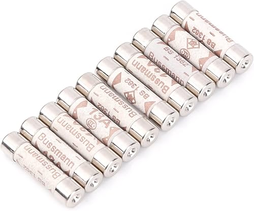 Miniatura 4 de Fusibles 10 unidsset de fusible de enchufe británico BS1362 3A 5A 10A 13A 6X25 Fusible de tubo de cerámica británico Casa Doméstica Hold Red Plug