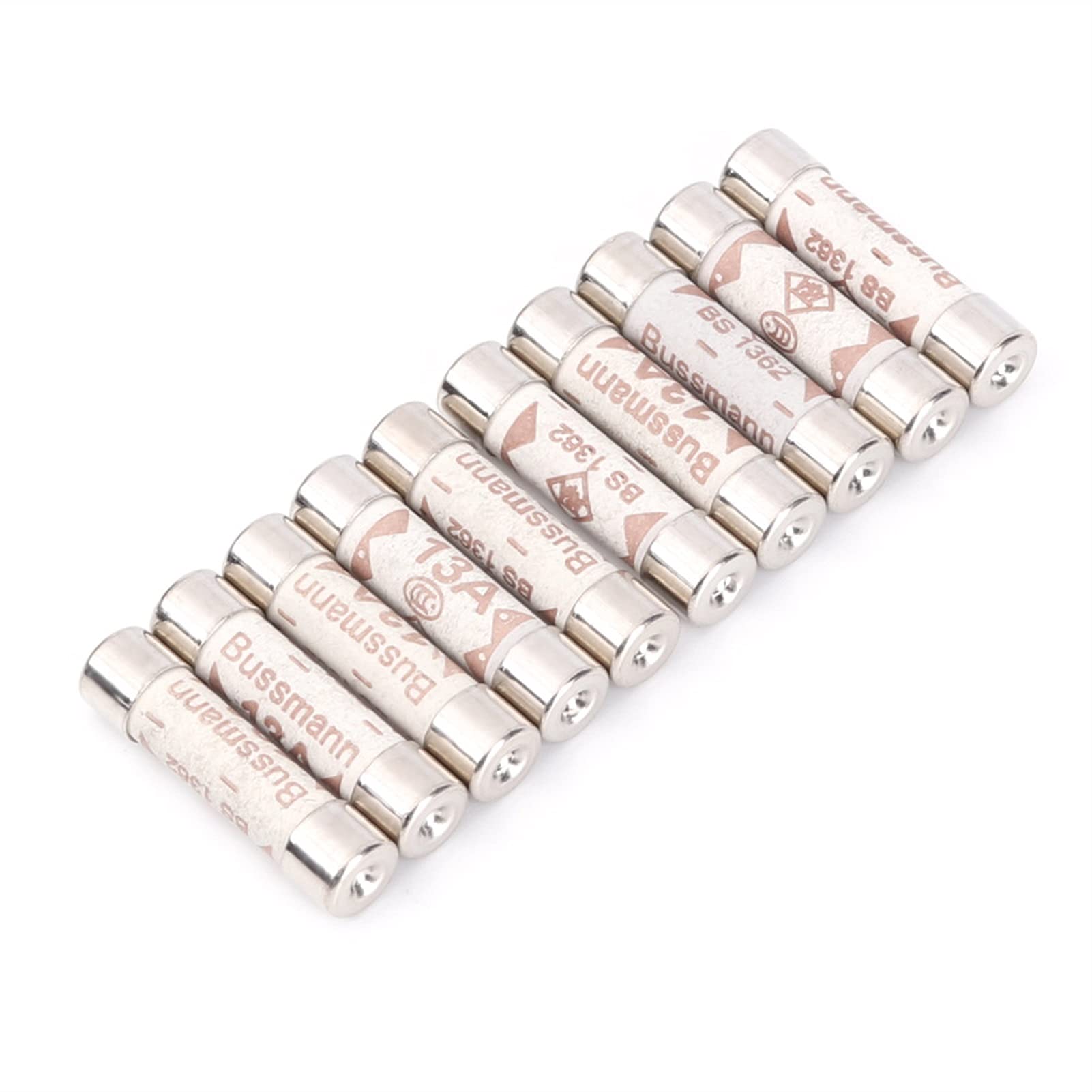 Fusibile a cartuccia in ceramica, fusibile in ceramica a spirale, 10 pezzi/set Fusibile a spina britannica BS1362 3A 5A 10A 13A 6X25 Fusibile a tubo in ceramica Fusibile a cartuccia for presa domestic