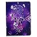 Price comparison product image Billionn New iPad 9.7 Inch 2018/2017 Case Lovely Cartoon Patterns Premium PU Leather Flip Cover Shell Wallet Slim Stand Protective Cover for Apple iPad 9.7 Inch 2018/2017,Purple Dreamcatcher