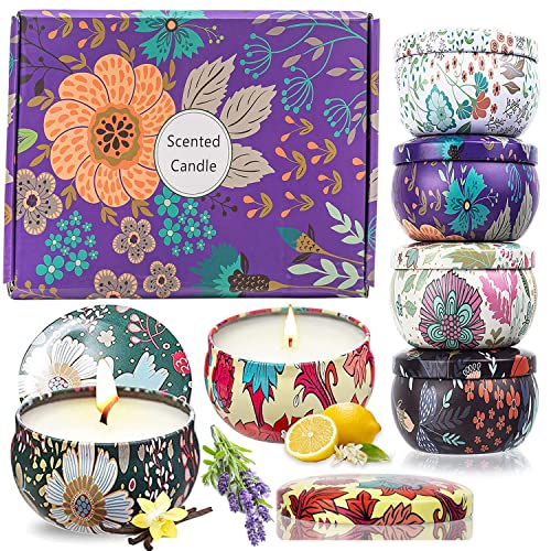 Scented Candles,Candles Gifts For Women Man,6 Candle Set,Christmas Candles,Soy Scented Candles For Home,Travel,Birthday,Mothers Day,Valentine's Day,Festive Aromatherapy Candle,Romantic Decor Candles #TOP3