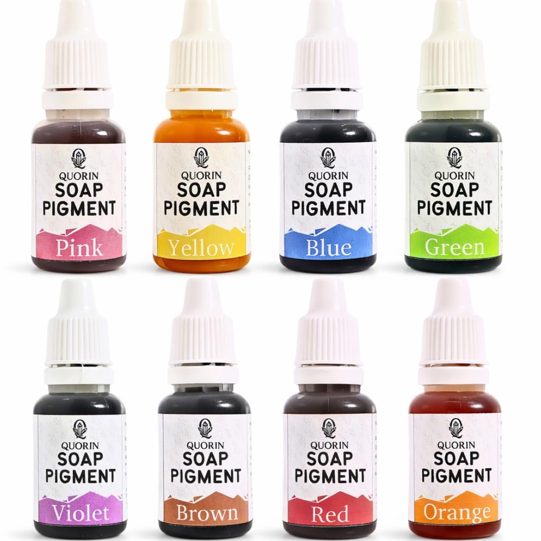 Premium Soap Pigment Set – 8 Vibrant Liquid Colours (15ml Each) | High-Concentration, Skin-Safe, Non-Bleeding, Non-Fading | Perfect for Melt & Pour, Professional Quality-image-16