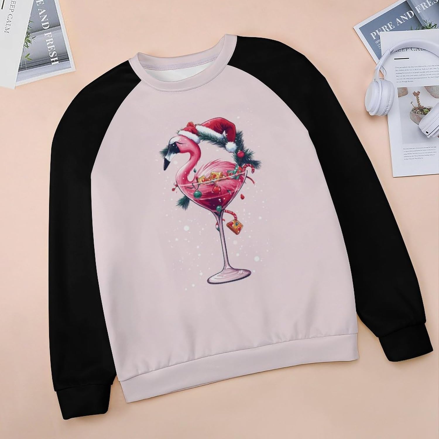 Bengbobar Women Christmas Pullover Sweatshirt Retro Graphic Sweatshirts Crewneck Long Sleeve Vintage Casual Festival Tops - Image 3
