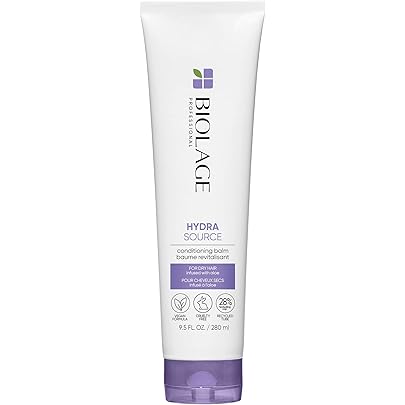 Biolage Hydra Source Conditioning Balm | Hydrates, Nourishes & Detangles Dry Damaged Hair | Moisturizing | Sulfate-Free | For Medium To Coarse Hair | Deep Conditioning