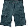 Aeslech Little Big Boys Casual Cargo Shorts Lightweight Multi Pockets Summer Blue 11-12 Years, blue