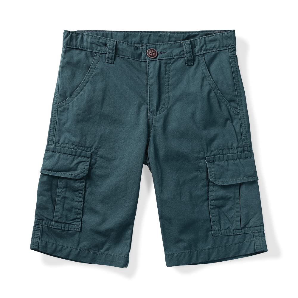 Aeslech Little Big Boys' Casual Cargo Shorts Lightweight Multi Pockets Summer