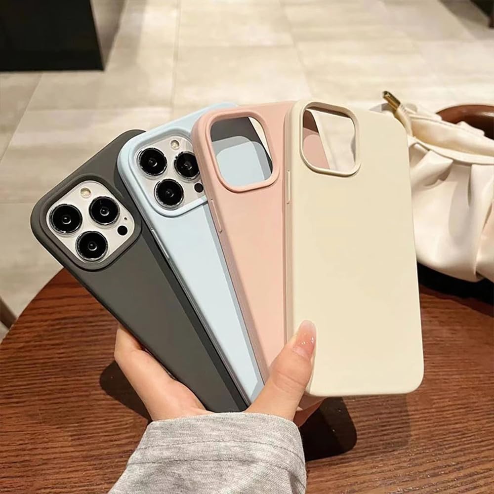 Custodia In Silicone Liquido Per IPhone 16/15/14/13/12/11 + Vetro Temperato &ndash; Morbida, Opaca, Qi