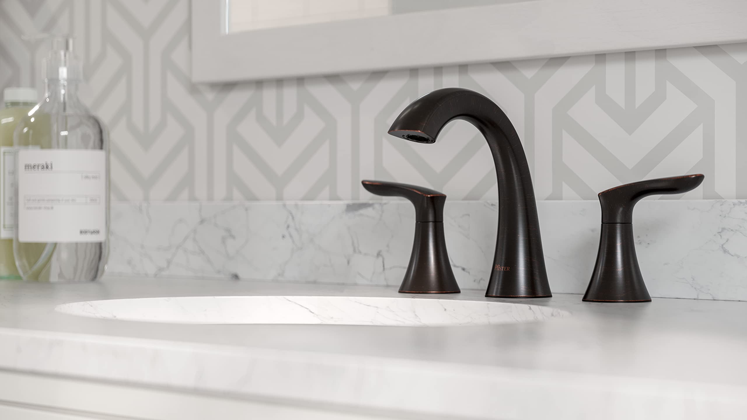 Pfister LG49-WR0Y Weller LG49WR0Y Widespread Bath Faucet, Tuscan Bronze Finish, 8 Inch - Image 4