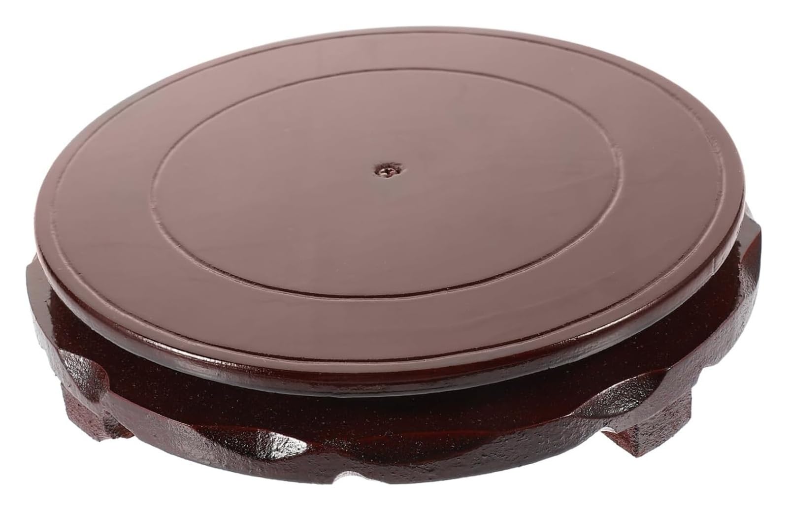 Ozdobny stojak wystawowy, drewniany wspornik podstawy doniczki, drewniana obrotowa taca Rośliny doniczkowe Stojaki stołowe do dekoracji, drewniane stojaki ekspozycyjne kwadratowe