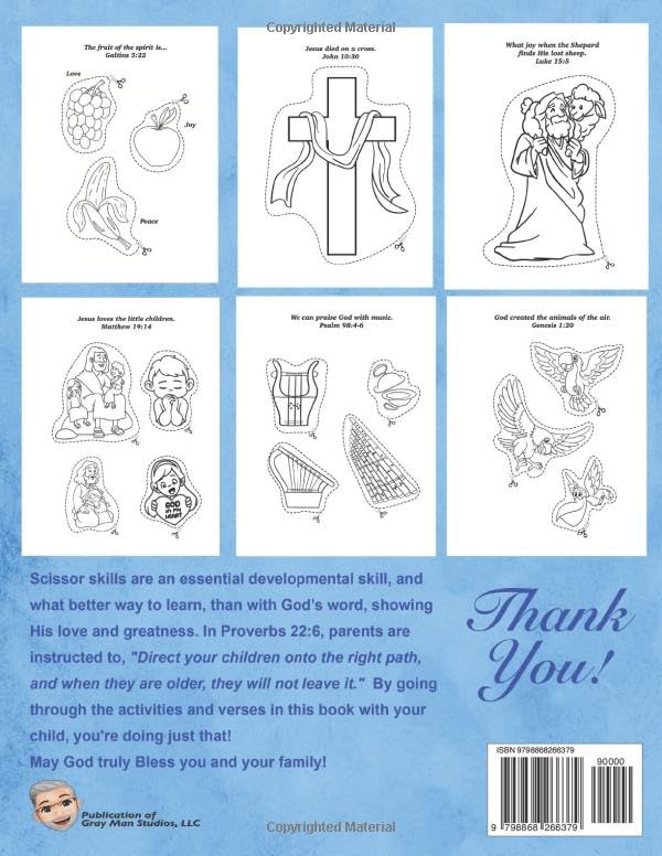 The Bible Story Scissor Skills Workbook: Scissor Skills Book for Preschooler - Image 2