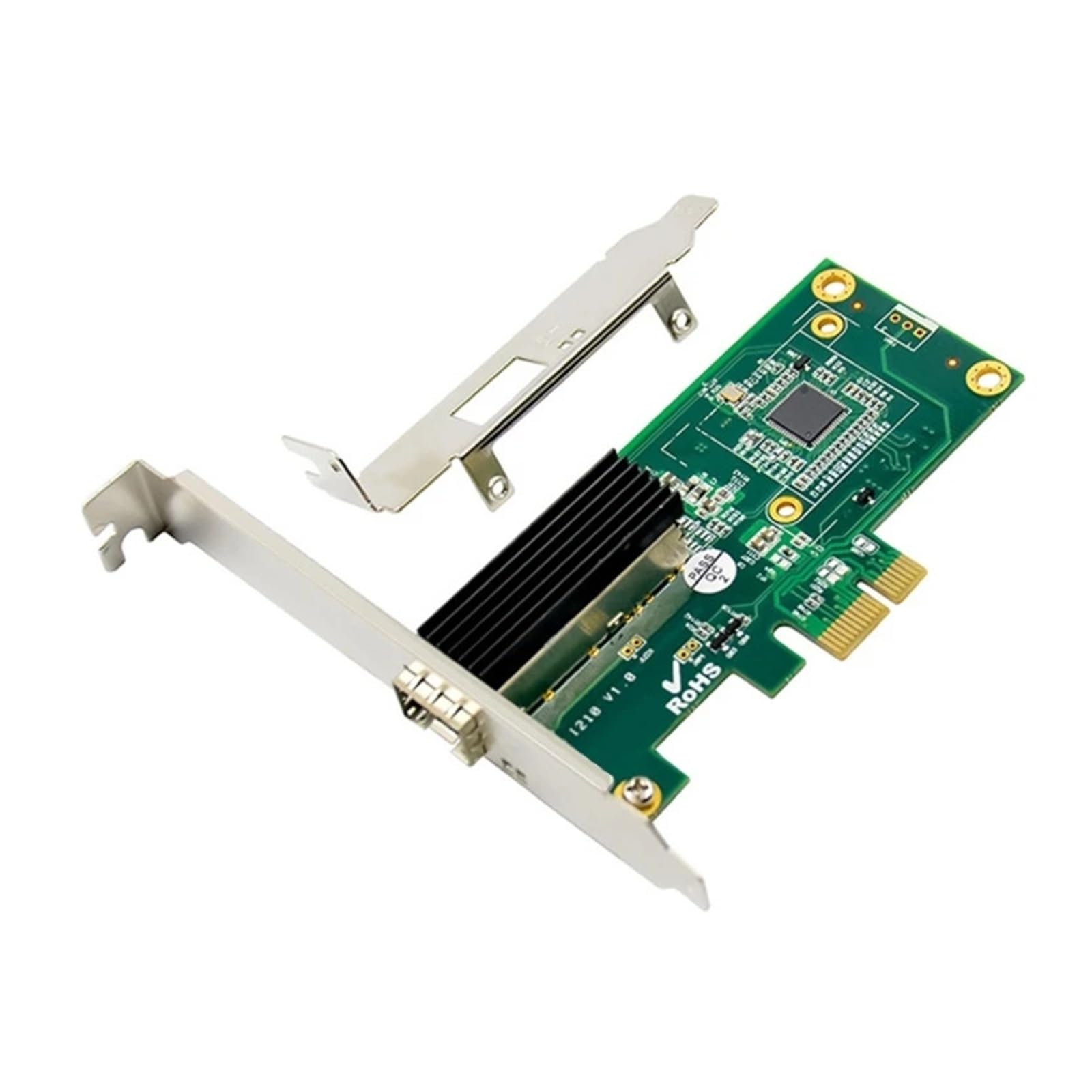 Adaptateur PCIExpress Gigabit Ethernet à port unique, adapté aux serveurs industriels 0XLA