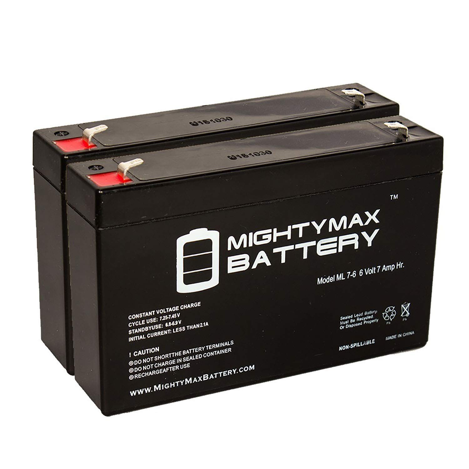 Mighty Max Battery 6V 7Ah SLA Battery Replacement for Enduring 3FM7-2 Pack