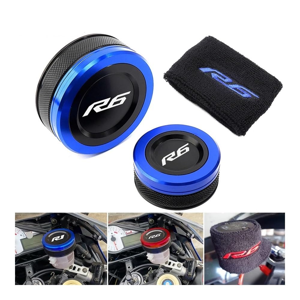 Bremsflüssigkeitsbehälter Deckel Für Ya&maha YZF-R6 YZFR6 YZF R6 YZF-R1 YZF R1 YZFR1 Motorrad Hinten Vorne Bremse Reservoir Abdeckung Socke Flüssigkeit Öl Tank Tasse Abdeckung