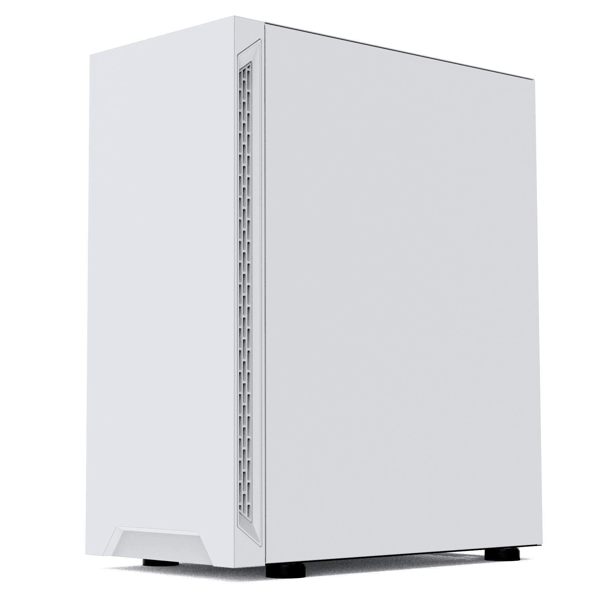 Buy iONZ KZ08 PC ARCTIC WHITE MID TOWER COMPUTER CASE M/ATX ATX
