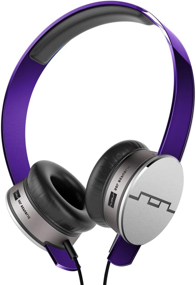 SOL Republic Tracks HD On-Ear Headphones with V10 Sound Engine (Interchangeable Headband) Purple
